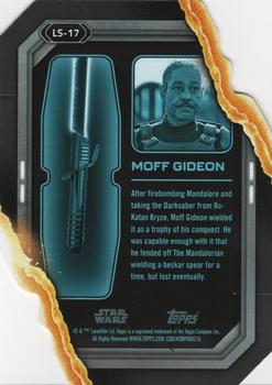 2023 Topps Star Wars - Lightsaber Stylings #LS-17 Moff Gideon Back