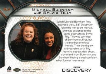 2023 Rittenhouse Star Trek Discovery Season Four - Relationships #RL03 Michael Burnham / Sylvia Tilly Back