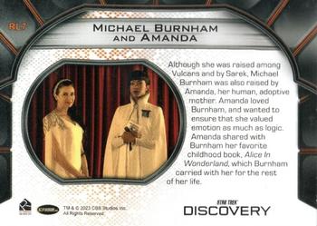 2023 Rittenhouse Star Trek Discovery Season Four - Relationships #RL07 Michael Burnham / Amanda Back