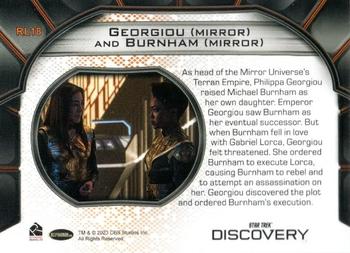 2023 Rittenhouse Star Trek Discovery Season Four - Relationships #RL18 Philippa Georgiou / Michael Burnham Back