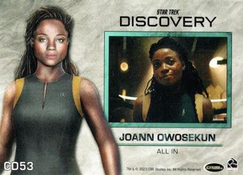 2023 Rittenhouse Star Trek Discovery Season Four - Costume Design #CD53 Joann Owosekun Back