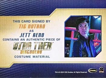 2023 Rittenhouse Star Trek: Discovery Season Four - Autograph Relic #NNO Tig Notaro Back