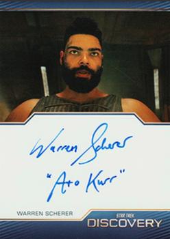 2023 Rittenhouse Star Trek: Discovery Season Four - Inscription Autographs #NNO Warren Scherer Front