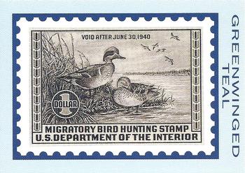 1992-94 Bon Air Federal Duck Stamps #RW6 Greenwinged Teal Front