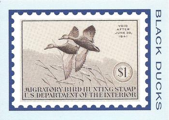 1992-94 Bon Air Federal Duck Stamps #RW7 Black Ducks Front