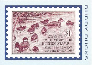 1992-94 Bon Air Federal Duck Stamps #RW8 Ruddy Ducks Front