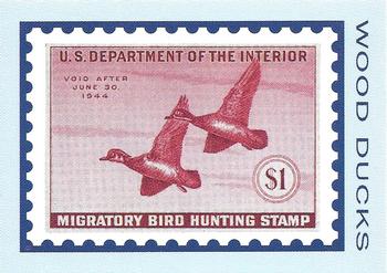 1992-94 Bon Air Federal Duck Stamps #RW10 Wood Ducks Front