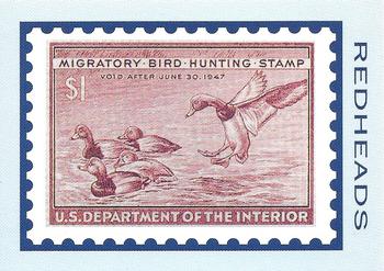 1992-94 Bon Air Federal Duck Stamps #RW13 Redheads Front