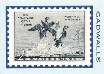 1992-94 Bon Air Federal Duck Stamps #RW18 Gadwalls Front