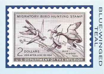 1992-94 Bon Air Federal Duck Stamps #RW20 Blue-Winged Teal Front