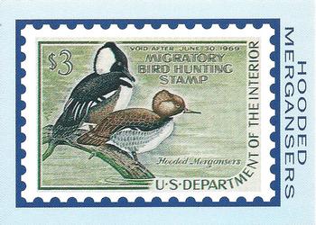 1992-94 Bon Air Federal Duck Stamps #RW35 Hooded Mergansers Front