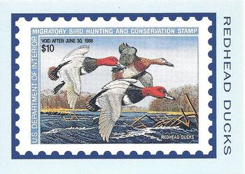 1992-94 Bon Air Federal Duck Stamps #RW54 Redhead Ducks Front