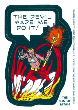 1975 Topps Comic Book Heroes Stickers - Test T-47 (1975/1975) #NNO The Son of Satan Front