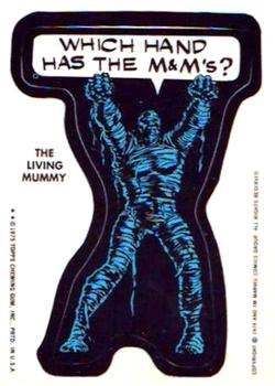 1975 Topps Comic Book Heroes Stickers - Acetate White Back Test #NNO The Living Mummy Front