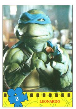 1990 Topps Ireland Ltd Teenage Mutant Ninja Turtles: The Movie #2 Leonardo Front