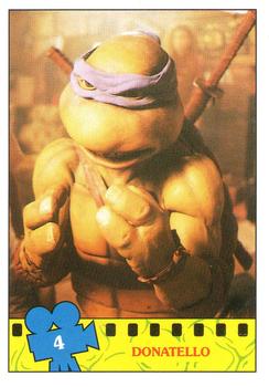 1990 Topps Ireland Ltd Teenage Mutant Ninja Turtles: The Movie #4 Donatello Front