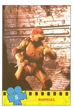 1990 Topps Ireland Ltd Teenage Mutant Ninja Turtles: The Movie #5 Raphael Front