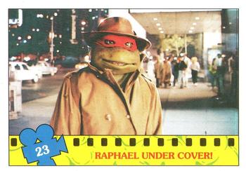 1990 Topps Ireland Ltd Teenage Mutant Ninja Turtles: The Movie #23 Raphael Under Cover! Front