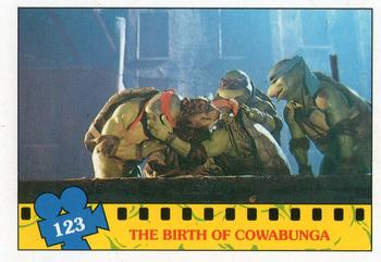 1990 Topps Ireland Ltd Teenage Mutant Ninja Turtles: The Movie #123 The Birth of Cowabunga Front