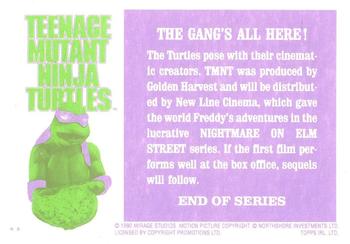 1990 Topps Ireland Ltd Teenage Mutant Ninja Turtles: The Movie #132 The Gang's All Here! Back