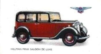 1934 Gallaher Motor Cars #4 Hillman Minx Saloon de Luxe Front