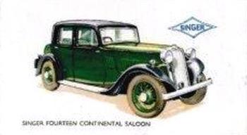 1934 Gallaher Motor Cars #5 Singer Fourteen Continental Saloon Front