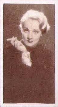 1934 UK Tobacco Cinema Stars (Set 7) #2 Marlene Dietrich Front