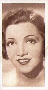 1934 UK Tobacco Cinema Stars (Set 7) #9 Claudette Colbert Front