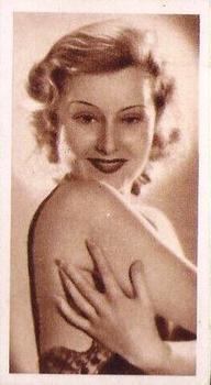 1934 UK Tobacco Cinema Stars (Set 7) #46 Lilian Harvey Front