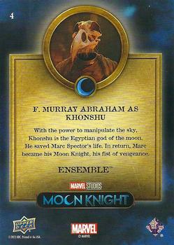2023 Upper Deck Marvel Moon Knight #4 F. Murray Abraham as Khonshu Back