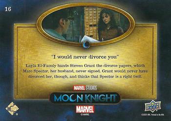 2023 Upper Deck Marvel Moon Knight #16 I Would Never Divorce You Back