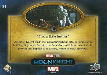 2023 Upper Deck Marvel Moon Knight #24 Just A Little Further Back