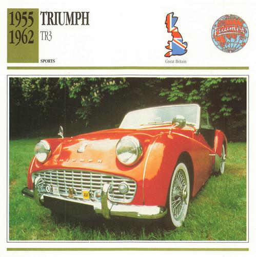 1991-93 Edito-Service Classic Cars - Edito-Service Classic Cars - Deck 007 #007-012 Triumph TR3 Front