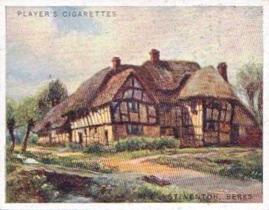 1929 Player's Picturesque Cottages #1 Steventon, Berkshire Front