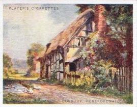 1929 Player's Picturesque Cottages #10 Bosbury, Herefordshire Front
