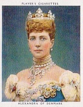 1935 Player's Kings & Queens of England (Large) #48 Alexandra of Denmark Front