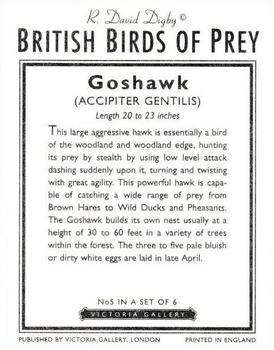 1996 Victoria Gallery British Birds of Prey Series 2 #5 Goshawk Back