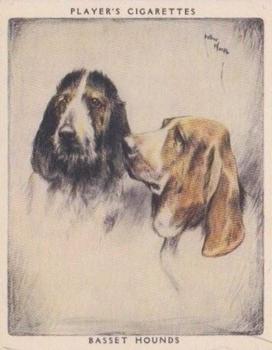 1955 Player's Dogs Pairs and Groups (Large) (Unissued) #2 Basset Hounds Front