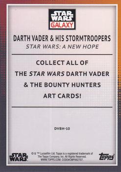 2023 Topps Chrome Star Wars Galaxy - Darth Vader’s Bounty Hunters #DVBH-10 Darth Vader & His Stormtroopers - A New Hope Back