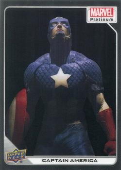 2023 Upper Deck Marvel Platinum #13 Captain America Front