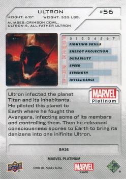 2023 Upper Deck Marvel Platinum #56 Ultron Back