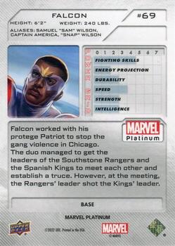 2023 Upper Deck Marvel Platinum #69 Falcon Back