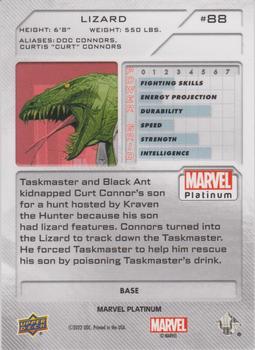 2023 Upper Deck Marvel Platinum #88 Lizard Back