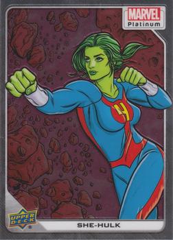 2023 Upper Deck Marvel Platinum #97 She-Hulk Front
