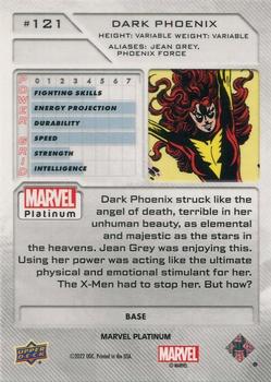 2023 Upper Deck Marvel Platinum #121 Dark Phoenix Back