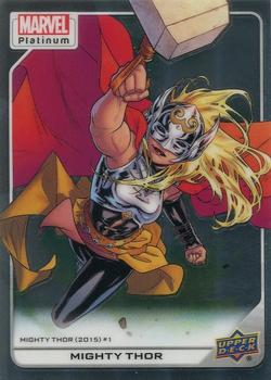 2023 Upper Deck Marvel Platinum #135 Mighty Thor (Jane Foster) Front