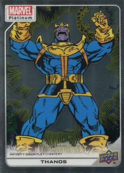2023 Upper Deck Marvel Platinum #141 Thanos Front