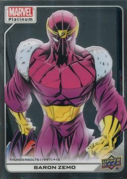 2023 Upper Deck Marvel Platinum #154 Baron Zemo Front