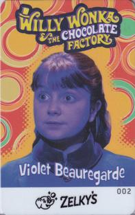 2018 Elaut Willy Wonka & The Chocolate Factory #002 Violet Beauregarde Front