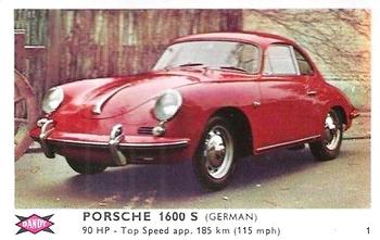 1960 Dandy Gum Motor Cars #1 Porsche 1600 S Front